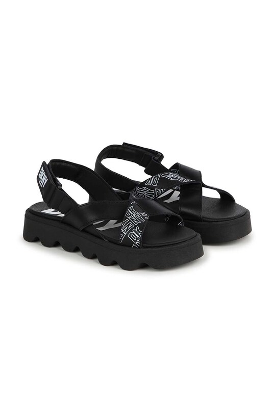 Dkny sandały skórzane dziecięce czarny D60126.27.35