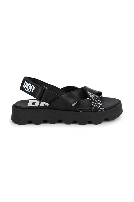 Dkny sandały skórzane dziecięce D60126.27.35 czarny SS24