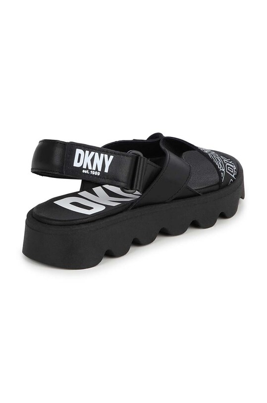 Dziewczynka Dkny sandały skórzane dziecięce D60126.27.35 czarny