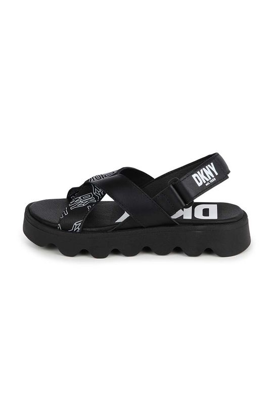 Detské kožené sandále Dkny čierna D60126.27.35