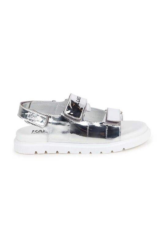 Karl Lagerfeld sandale din piele pentru copii Z30003. gri SS24