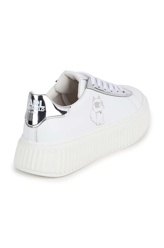 Dziewczynka Karl Lagerfeld sneakersy skórzane dziecięce Z30007.36.39 biały