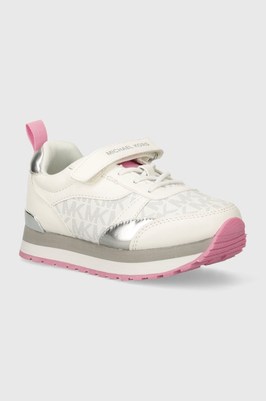 Detské tenisky Michael Kors imitácia kože biela MK101010