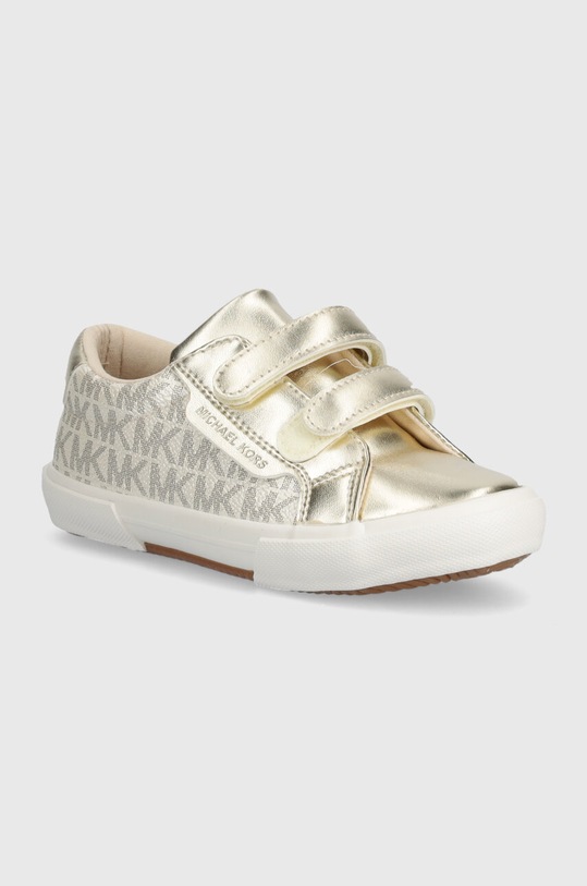 Michael Kors sneakersy dziecięce imitacja skóry licowej złoty MK101011
