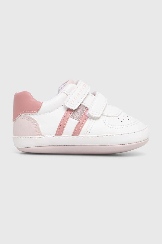 Βρεφικά παπούτσια Tommy Hilfiger απομίμηση λείου δέρματος ροζ T0A4.33179