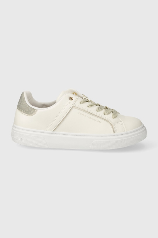 Tommy Hilfiger sneakersy dziecięce imitacja skóry licowej beżowy T3A9.33206
