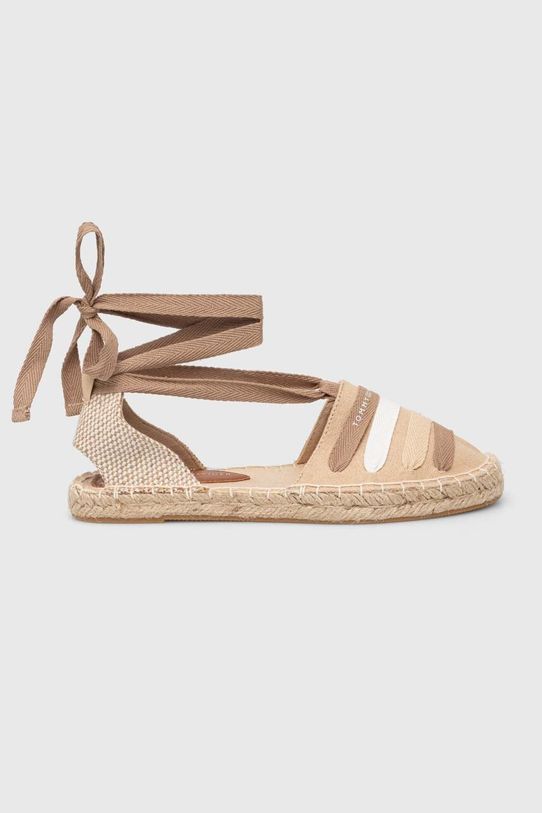 Tommy Hilfiger espadryle dziecięce T3A7.33280 brązowy SS24