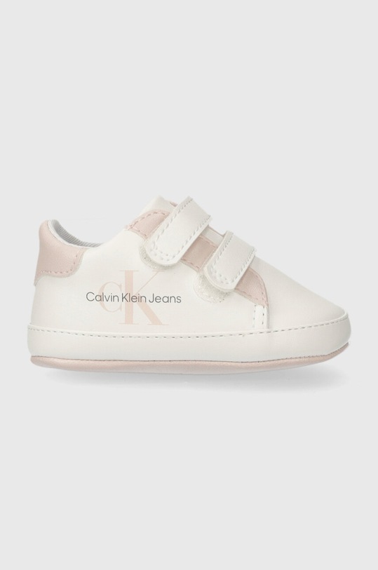 Topánky pre bábätká Calvin Klein Jeans imitácia kože ružová V0A4.80780.