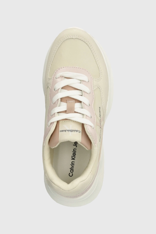 Calvin Klein Jeans sneakers pentru copii bej V3A9.80809.28.34