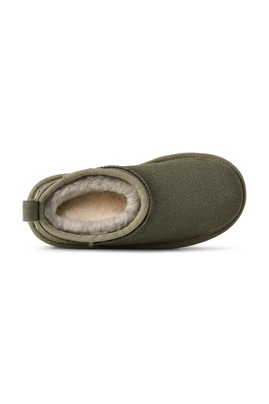Dětské semišové sněhule UGG CLASSIC ULTRA MINI PLATFORM 1157791K zelená