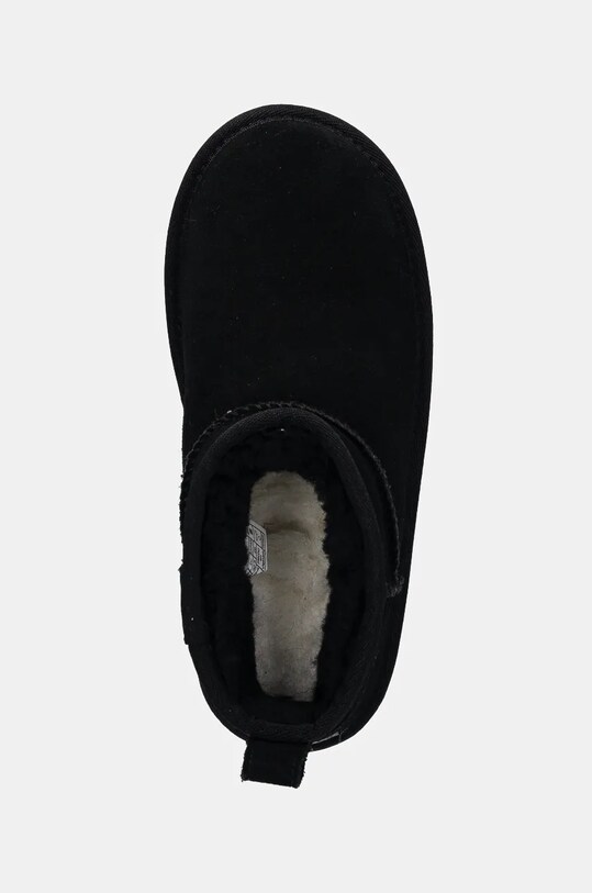 UGG śniegowce zamszowe dziecięce CLASSIC ULTRA MINI PLATFORM czarny 1157791K
