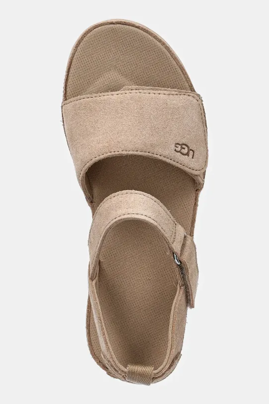 UGG sandały zamszowe dziecięce GOLDENSTAR beżowy 1136539K