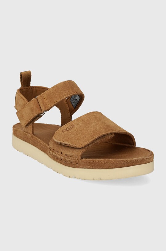 UGG sandale din piele intoarsa pentru copii GOLDENSTAR 1136539K maro AA00