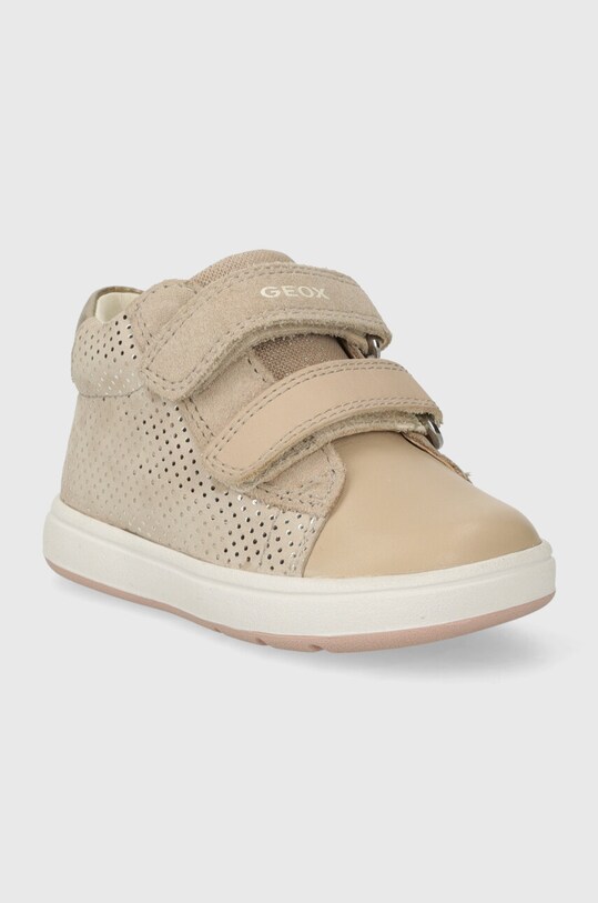 Geox sneakers de piele întoarsă pentru copii BIGLIA B044CC.00722.18.26 bej SS25