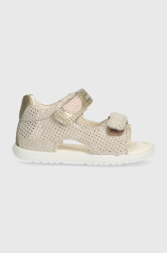 Semišové sandály Geox SANDAL MACCHIA semišová kůže béžová B254WA.00754.18.26