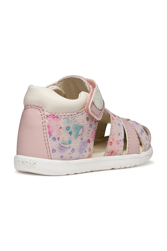 Κοριτσίστικα Παιδικά δερμάτινα σανδάλια Geox SANDAL MACCHIA B254WB.007BC.18.26 ροζ