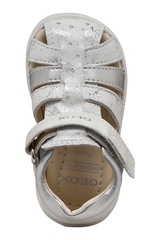 Geox sandały dziecięce skórzane SANDAL MACCHIA B254WB.007NF.18.26 biały