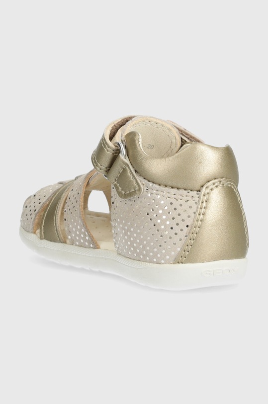 Dziewczynka Geox sandały zamszowe dziecięce SANDAL MACCHIA B254WB.007NF.18.26 beżowy
