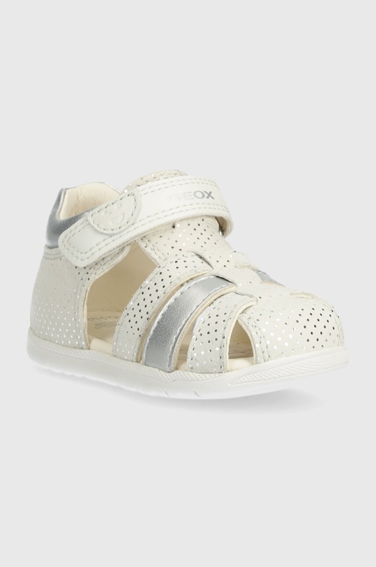 Detské semišové sandále Geox SANDAL MACCHIA B254WB.007NF.18.26 strieborná SS24