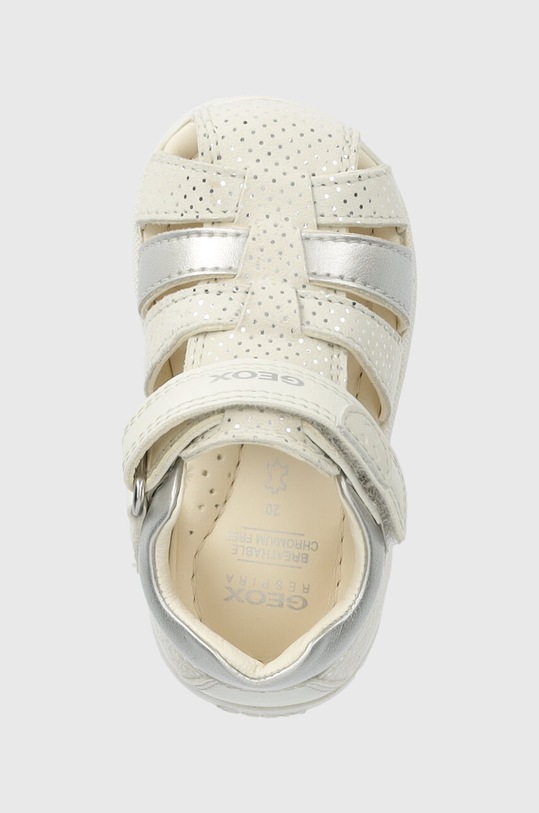 Detské semišové sandále Geox SANDAL MACCHIA strieborná B254WB.007NF.18.26