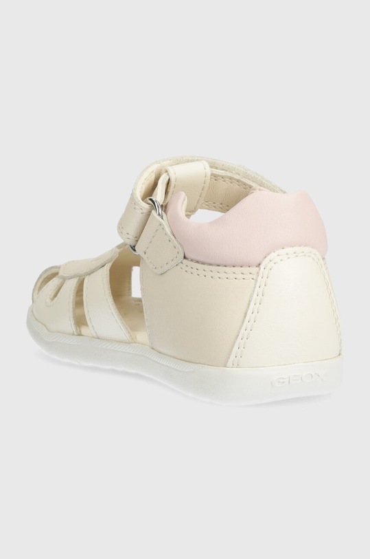 Fete Geox sandale din piele pentru copii SANDAL MACCHIA B454WA.08554.18.26 bej