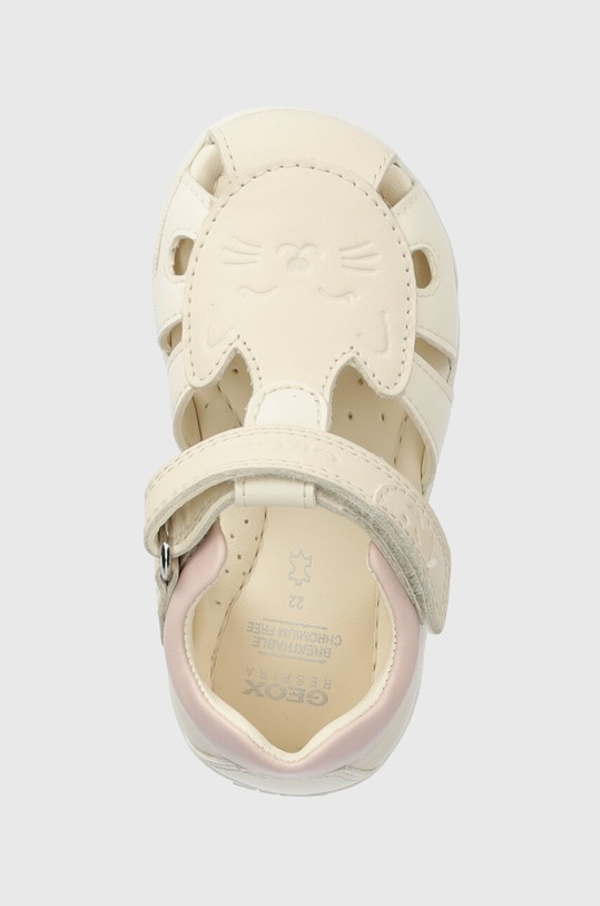 Geox sandale din piele pentru copii SANDAL MACCHIA bej B454WA.08554.18.26