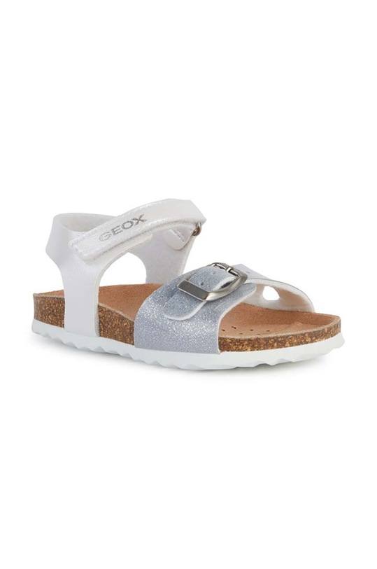 Geox sandale copii SANDAL CHALKI B922RA.0NFKC.24.27 argintiu SS24