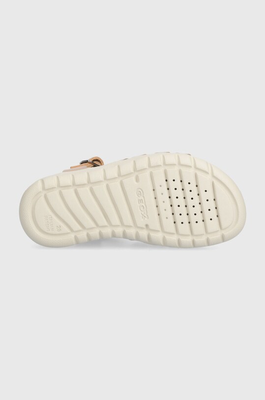 Geox sandale din piele pentru copii SANDAL SOLEIMA J35GSB.000CF.24.27 aur