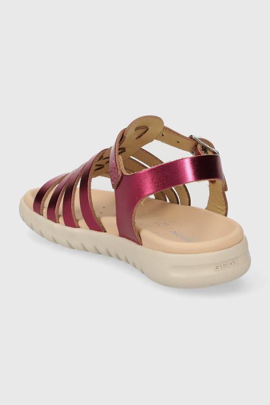 Djevojčice Dječje kožne sandale Geox SANDAL SOLEIMA J35GSB.000CF.24.27 ljubičasta