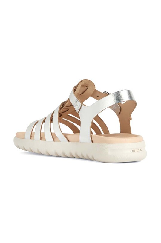 Geox sandały skórzane dziecięce SANDAL SOLEIMA srebrny J35GSB.000CF.24.27