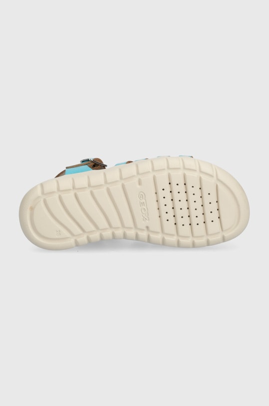 Geox sandały skórzane dziecięce SANDAL SOLEIMA J35GSB.000CF.28.35 turkusowy