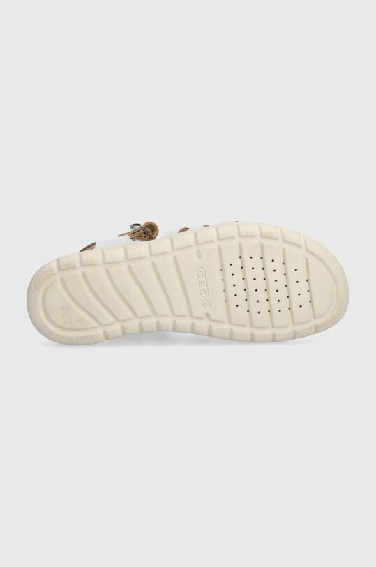 Detské kožené sandále Geox SANDAL SOLEIMA J35GSB.000CF.28.35 strieborná