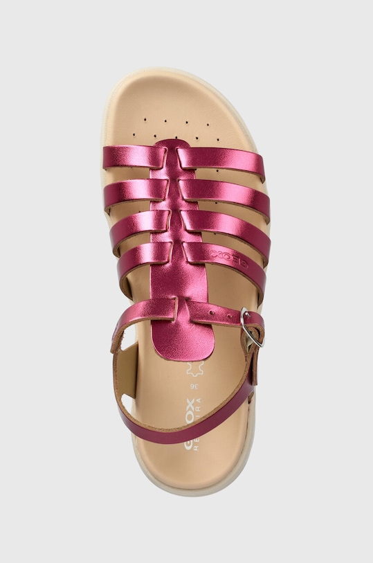 Детски сандали от кожа Geox SANDAL SOLEIMA розов J35GSB.000CF.36.39