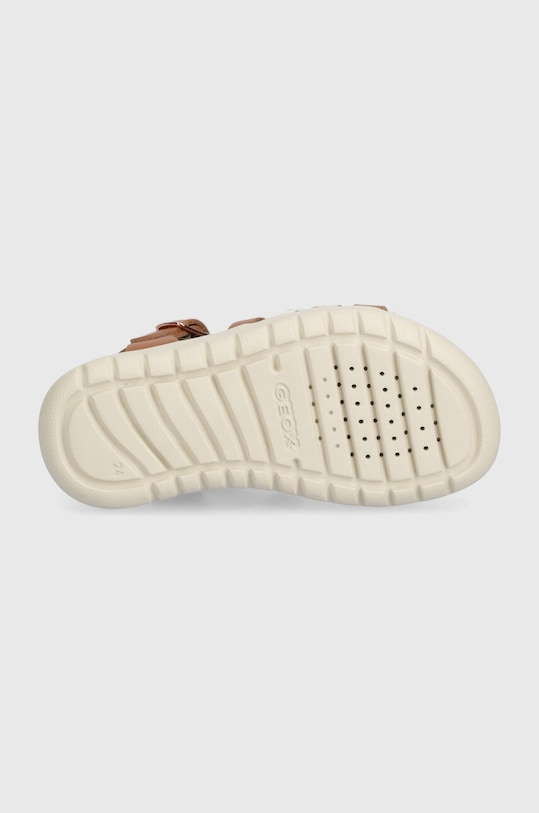 Geox sandale din piele pentru copii SANDAL SOLEIMA J35GSB.043CF.24.27 maro