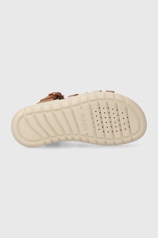 Geox sandale din piele pentru copii SOLEIMA J35GSB.043CF.28.35 maro