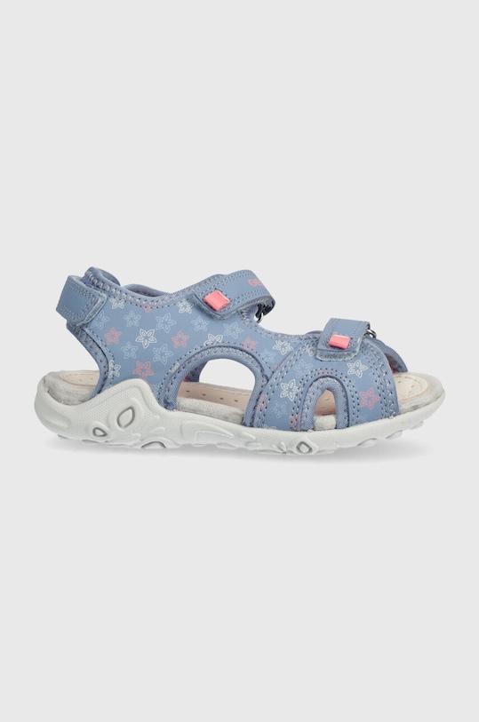 Geox Sandales Fille Whinberry G - Respirantes Et Confortables Avec Triple Scratch