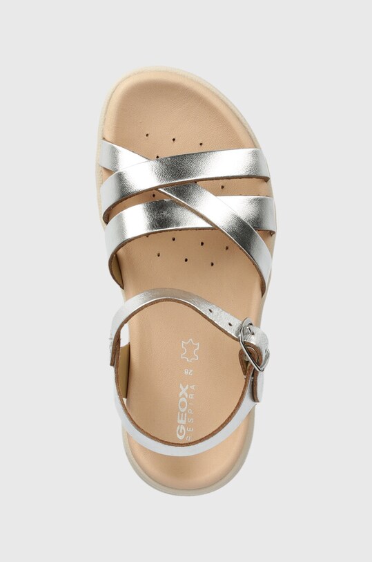 Geox sandały dziecięce SANDAL SOLEIMA srebrny J45GSA.000CF.28.35