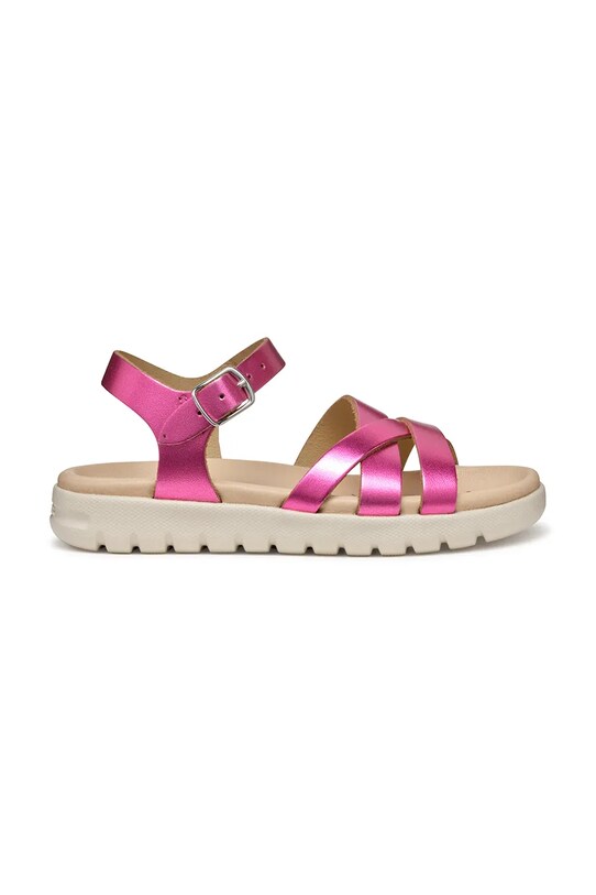 Geox sandały skórzane dziecięce SANDAL SOLEIMA J45GSA.000CF.36.39 różowy SS25