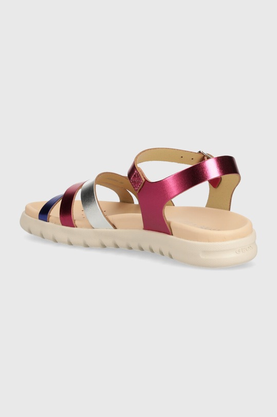Dziewczynka Geox sandały skórzane dziecięce SANDAL SOLEIMA J45GSA.000CF.36.39 fioletowy