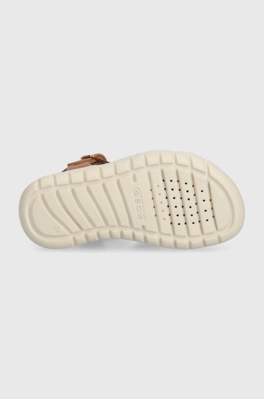 Geox sandale de piele SANDAL SOLEIMA J45GSA.043CF.24.27 maro