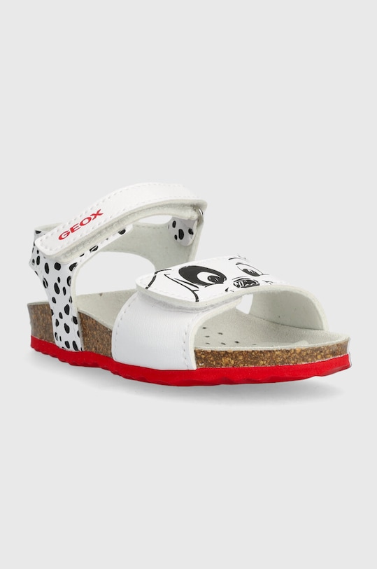 Geox sandale copii x Disney, SANDAL CHALKI B452RB.0003W.20.23 alb SS24
