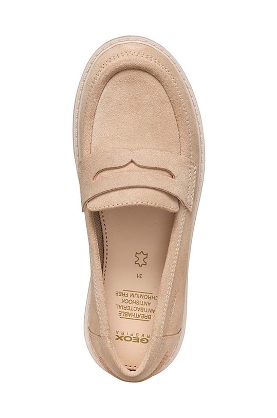 Geox mokasyny skórzane dziecięce CASEY J3620C.00022.28.35 różowy