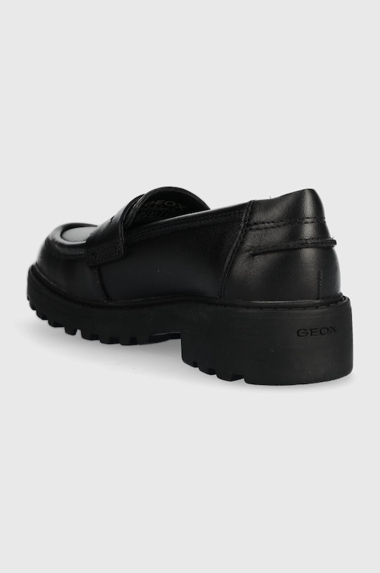 Fete Geox mocasini din piele pentru copii J3620C.00043.28.31 negru