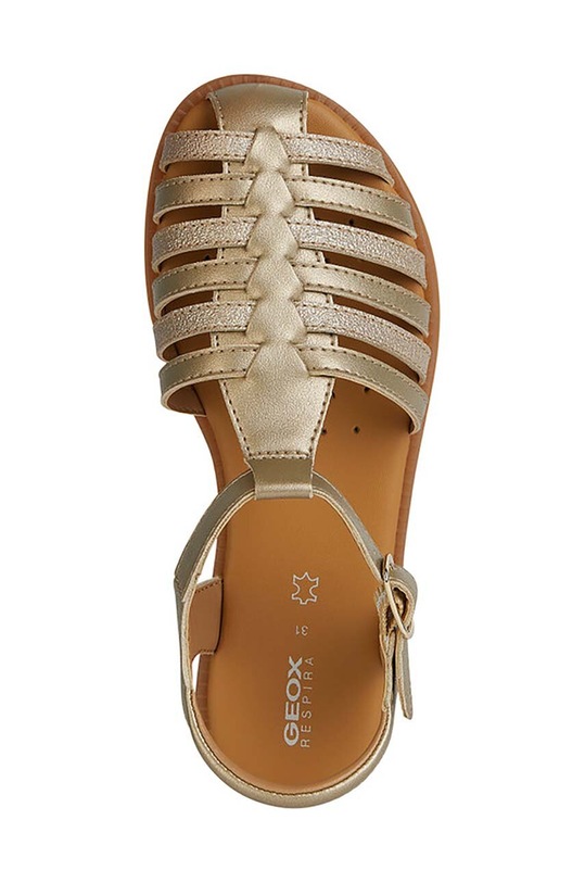 Dětské sandály Geox KARLY J4535A.0NFQD.28.35 zlatá