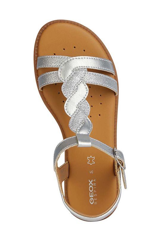 Geox sandały dziecięce J4535H.0NFQD.28.35 srebrny