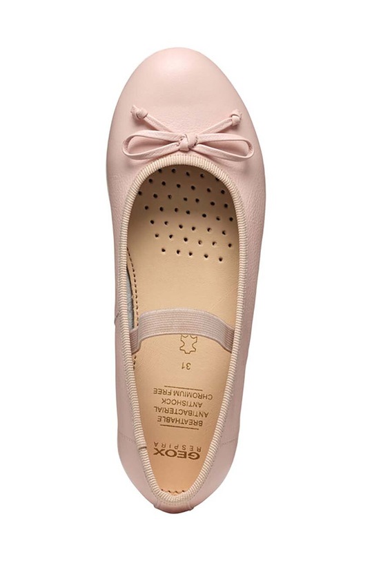 Geox baleriny skórzane dziecięce J4555D.00085.24.27 różowy