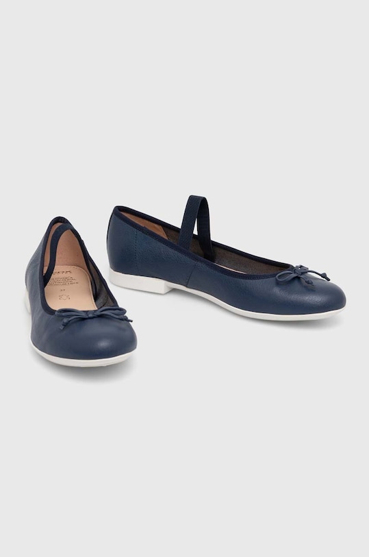 Detské kožené balerínky Geox J4555D.00085.36.39 tmavomodrá SS24