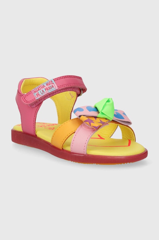 Agatha Ruiz de la Prada sandale din piele pentru copii 242961.24.27 multicolor SS24