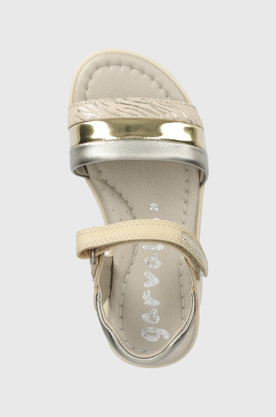 Garvalin sandale din piele pentru copii bej 242423.28.34
