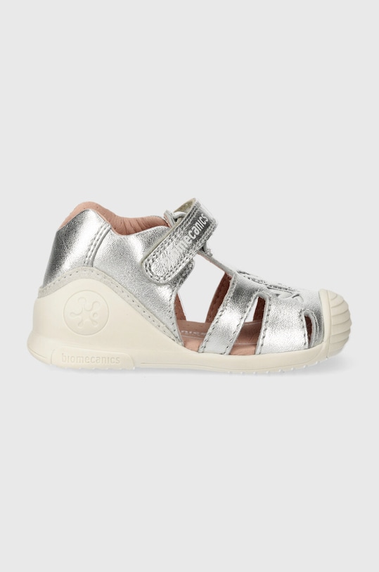 Biomecanics sandale din piele pentru copii Produs pentru bebe argintiu 242101